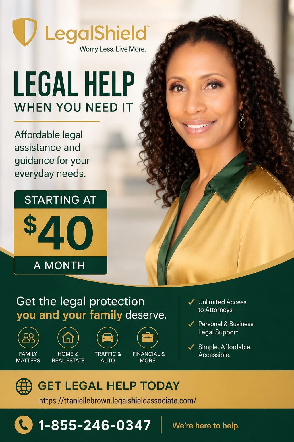LEGAL HELP WHEN YOU NEED IT